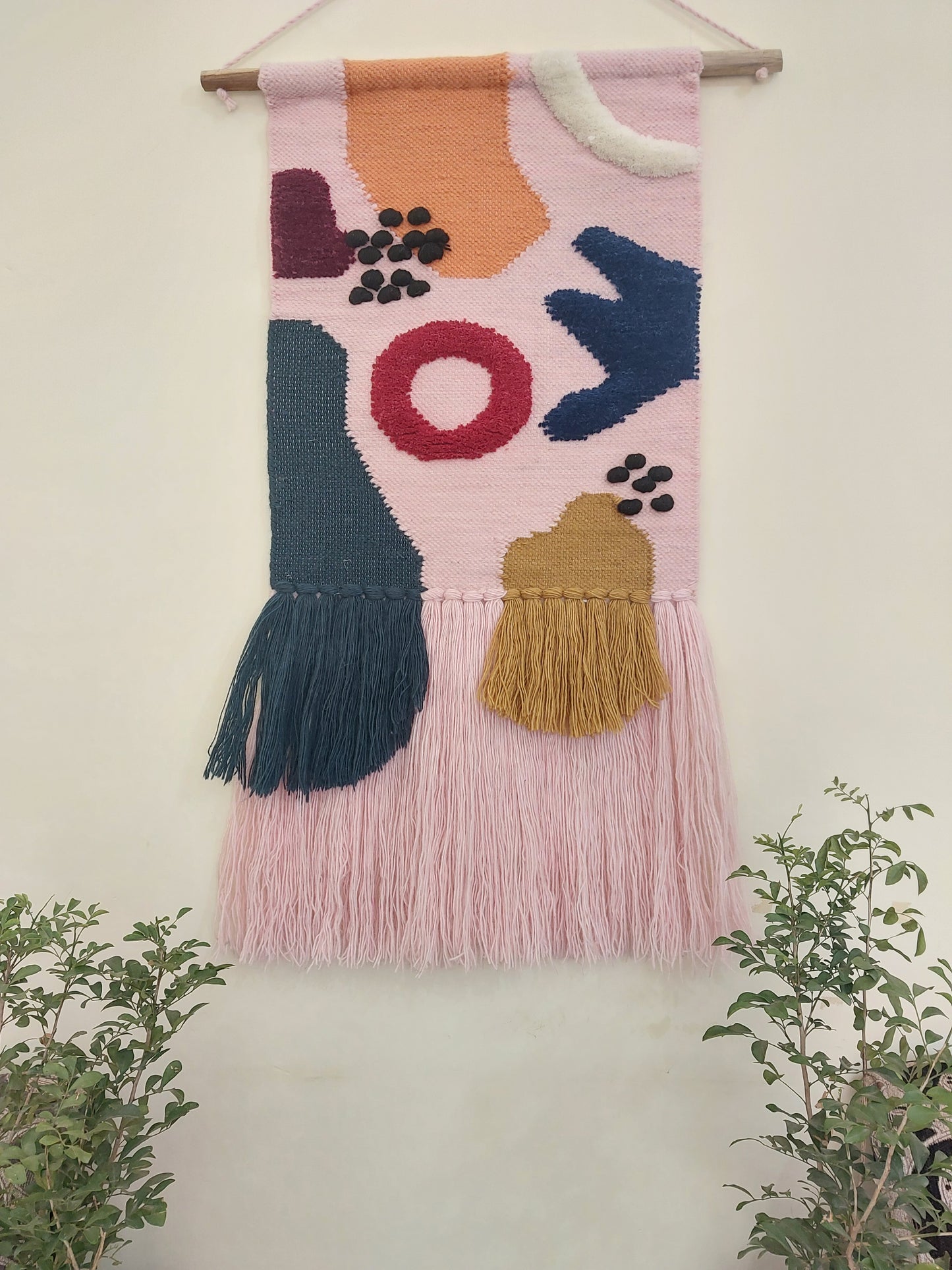 Abstract Geometric Hand-Woven Wall Hanging – The Modern Muse