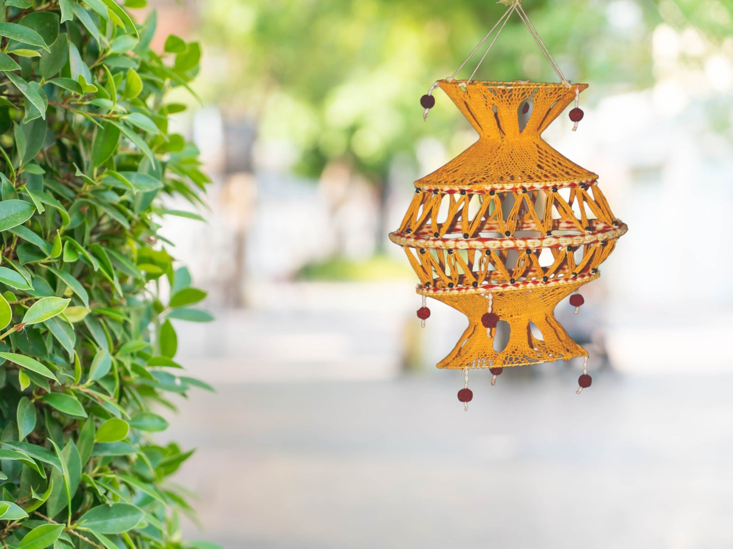 Jutetique's Handcrafted Woolen Lampshade