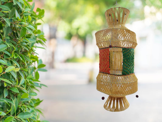 Jutetique's Handcrafted Woolen Lampshade