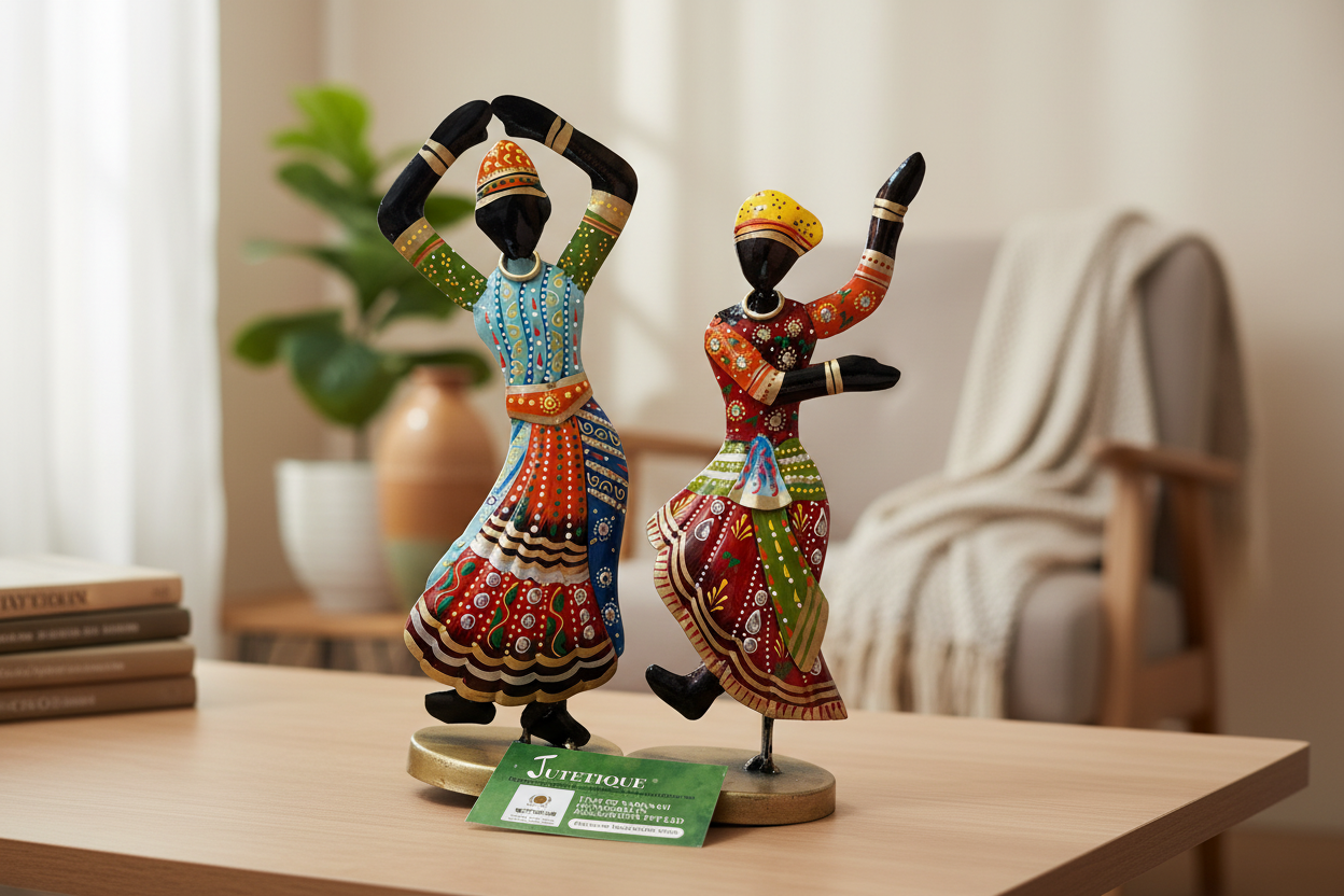 Handmade metal Dancing duo