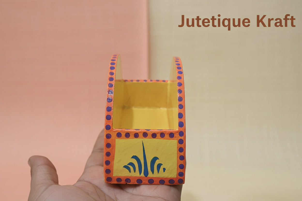 Jutetique Handcrafted Wooden Tissue Holder
