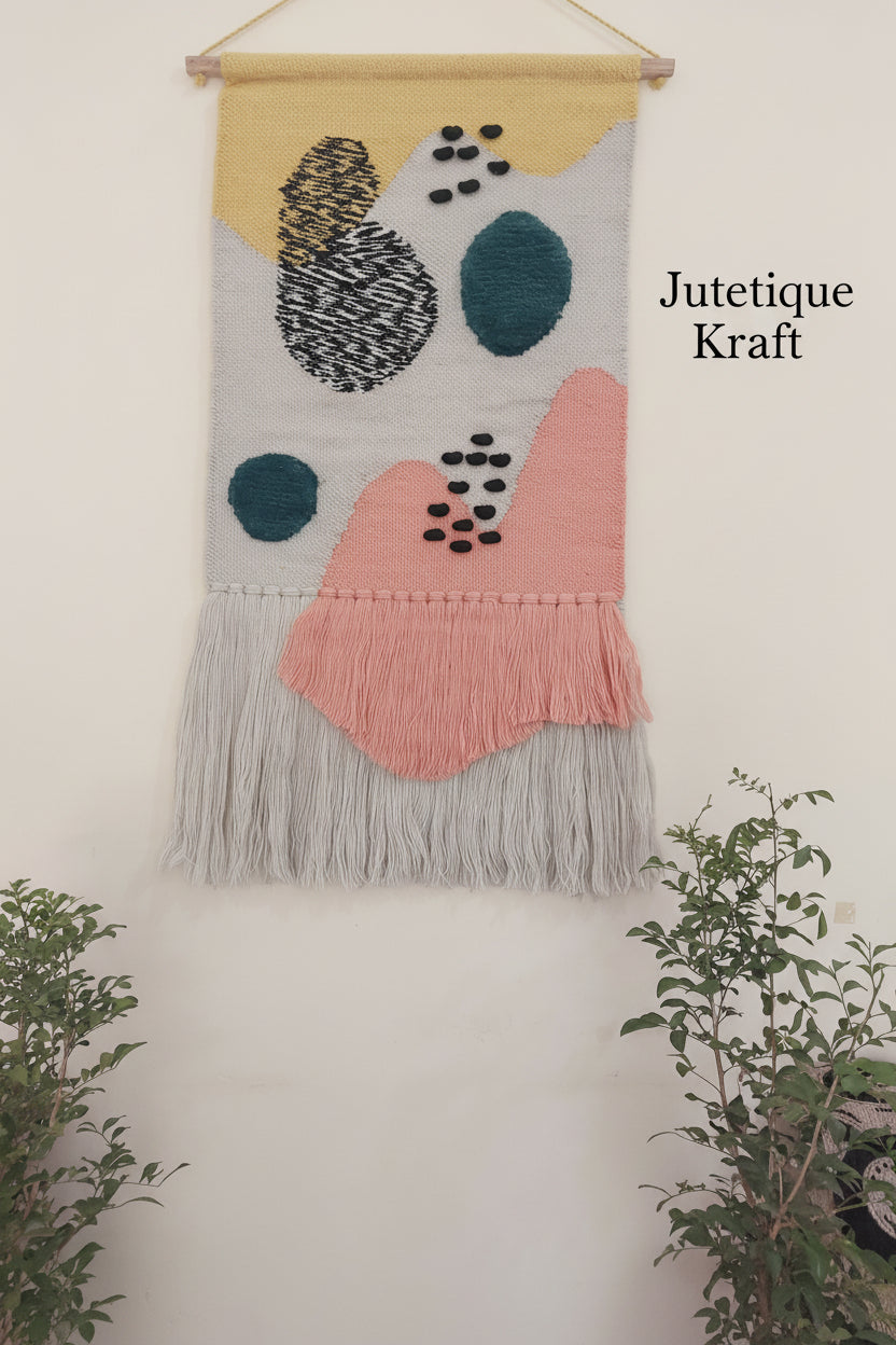 Ancestral Medallion Tribal Rug by Jutetique Kraft