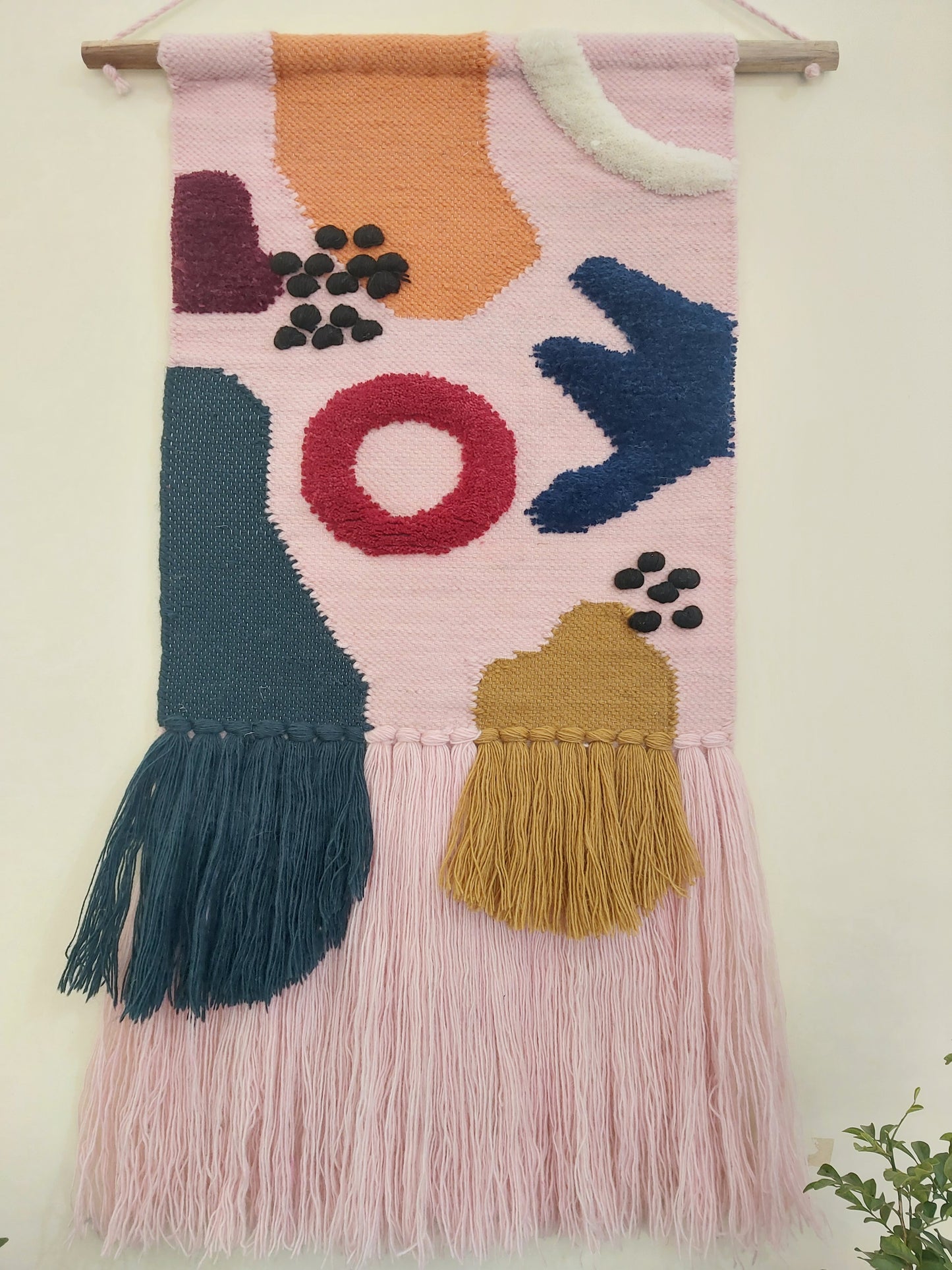 Abstract Geometric Hand-Woven Wall Hanging – The Modern Muse