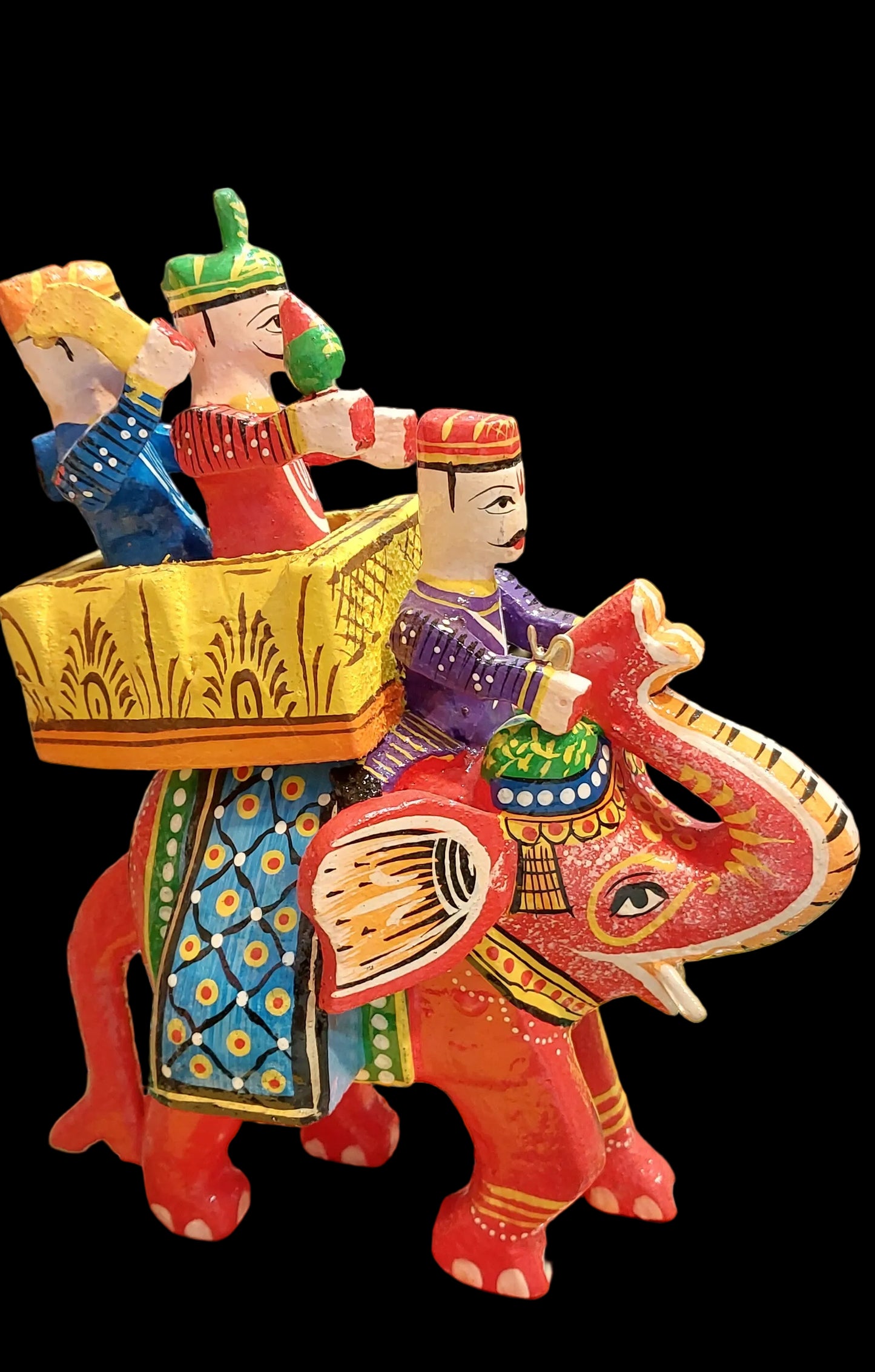 Handcrafted Wooden Raja Elephant