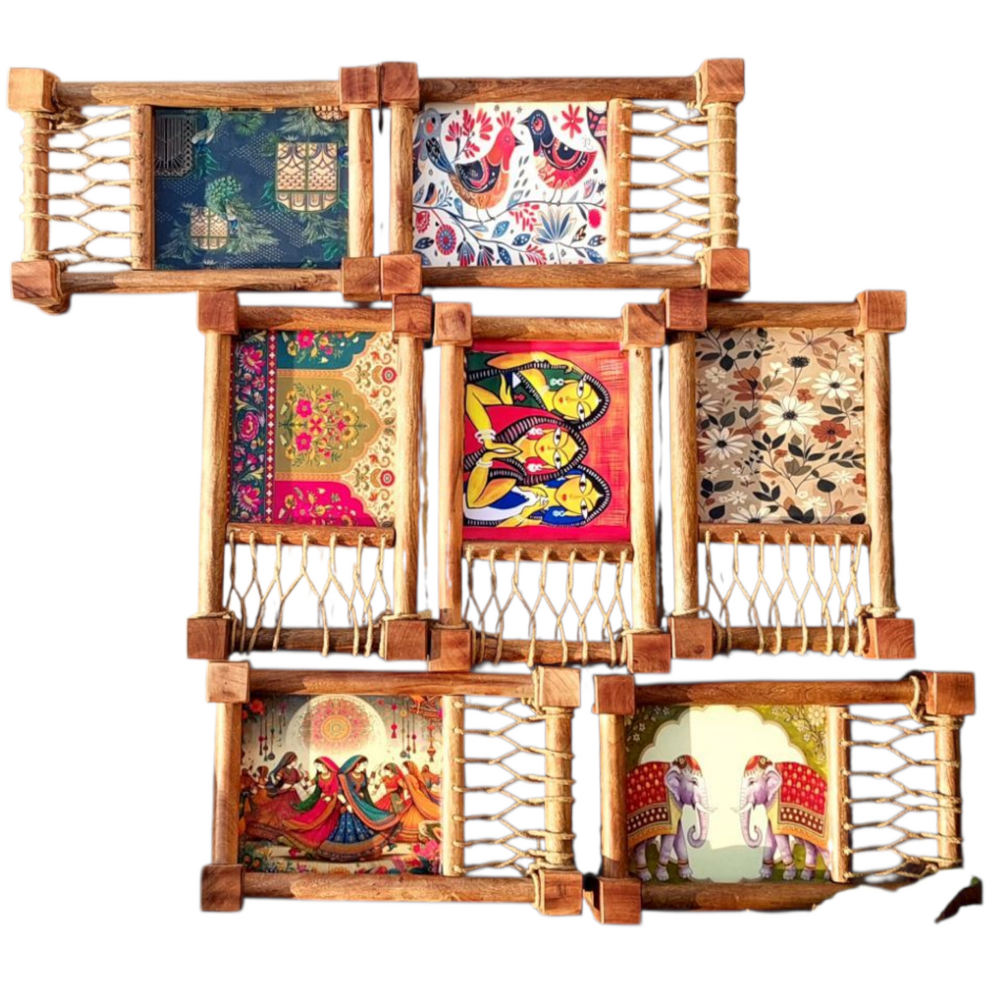 Wooden Khaat / Charpai Serving Platter