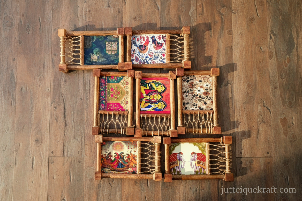 Wooden Khaat / Charpai Serving Platter