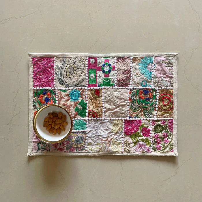 Vibrant Patchwork Placemats (Set of 6)