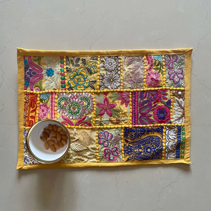 Vibrant Patchwork Placemats (Set of 6)