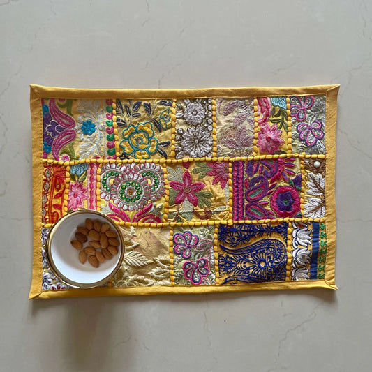 Vibrant Patchwork Placemats (Set of 6)