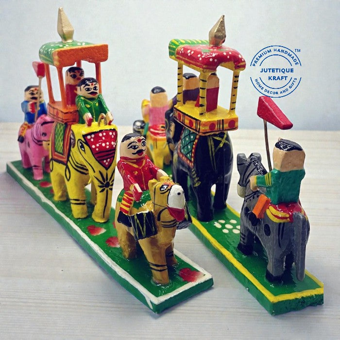 Wooden Traditional Baarat Set