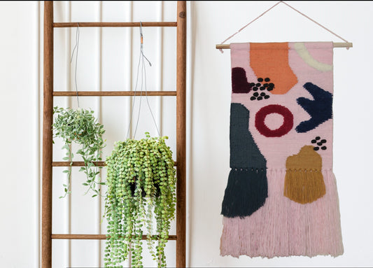 Abstract Geometric Hand-Woven Wall Hanging – The Modern Muse