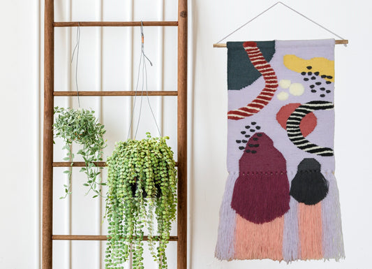 Jutetique 18" Woolen Shelf-Dangler