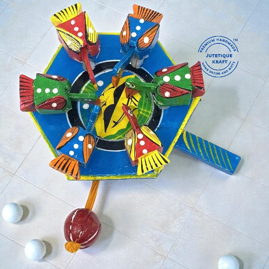 Traditional Wooden Bird & Grain Decor