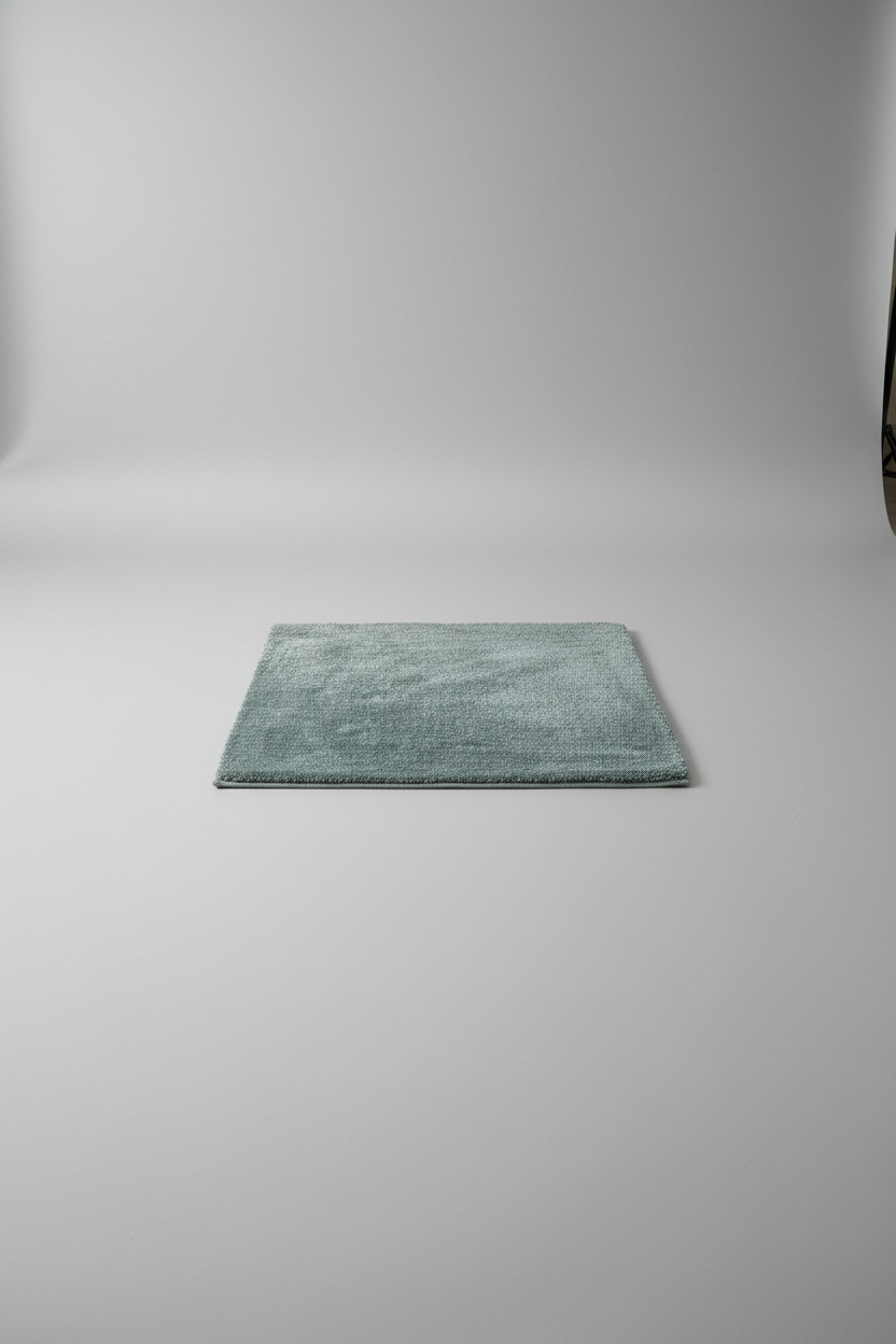 Velvet-Finish 18x18" Artisanal Bedside Square