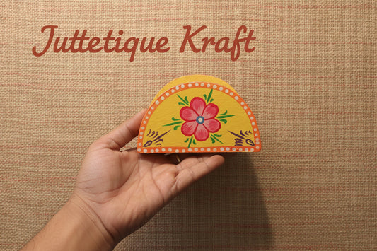 Jutetique Handcrafted Wooden Tissue Holder