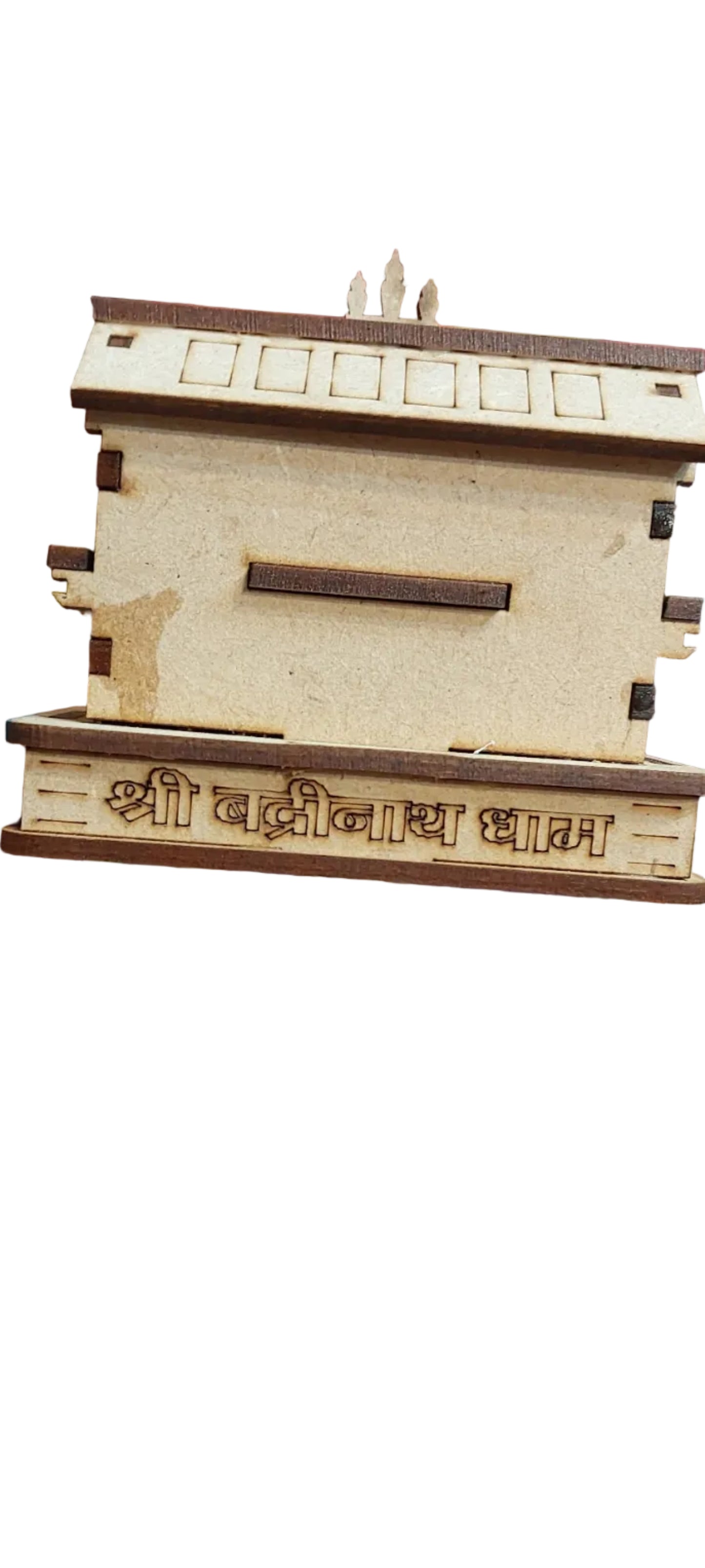 Wooden Miniature Replica of Badrinath Temple