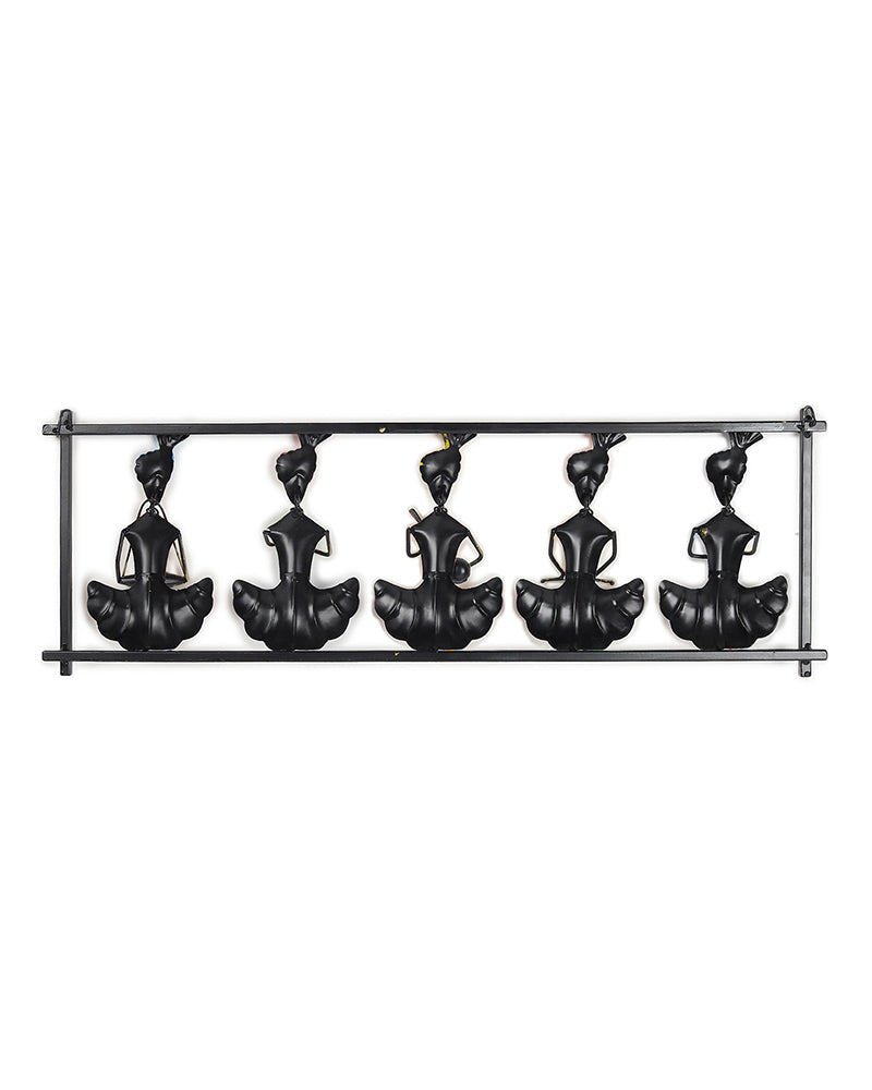 Metal 5 Musician Wall Hanging Frame