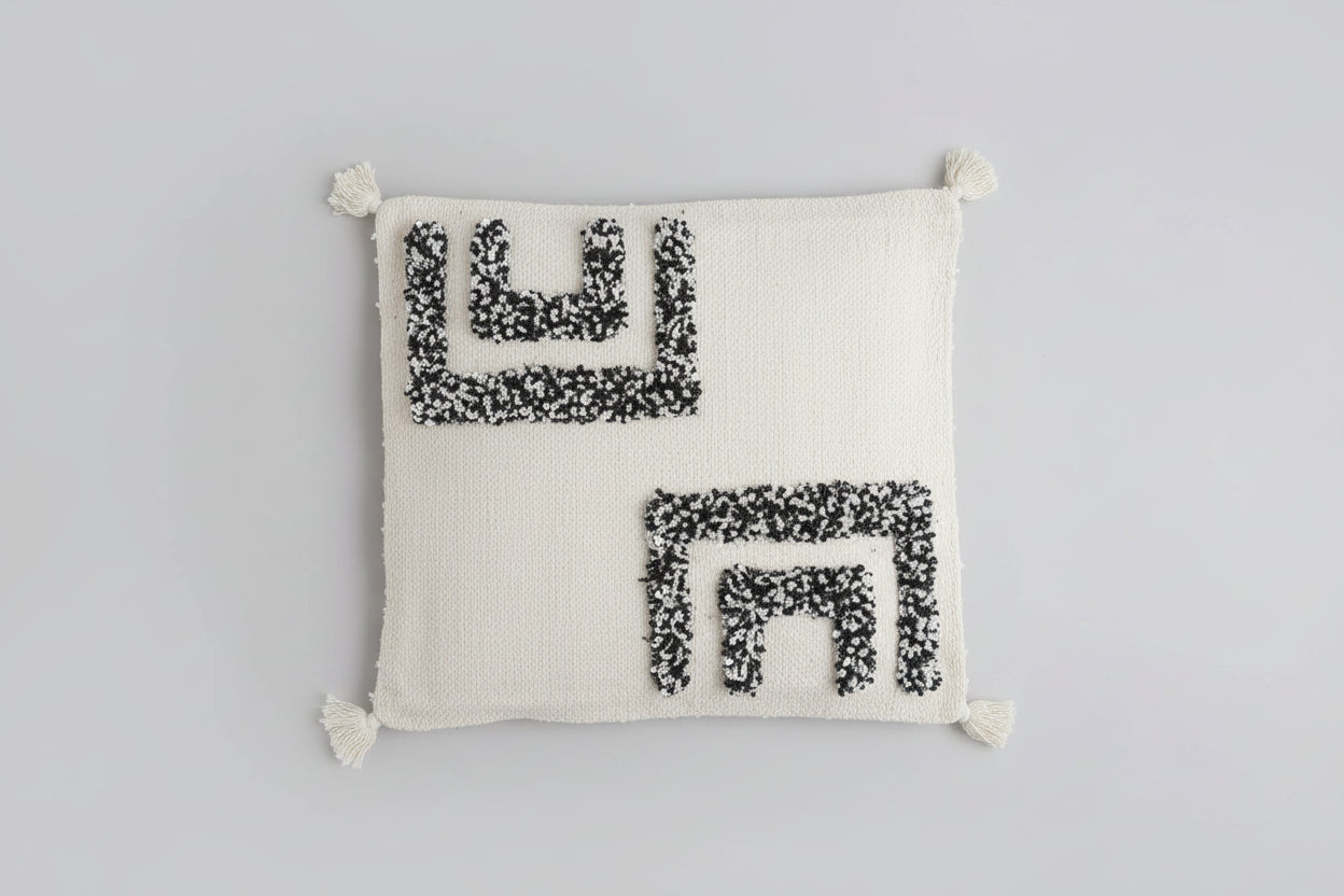 Handcrafted 18x18" Wool Decor Square