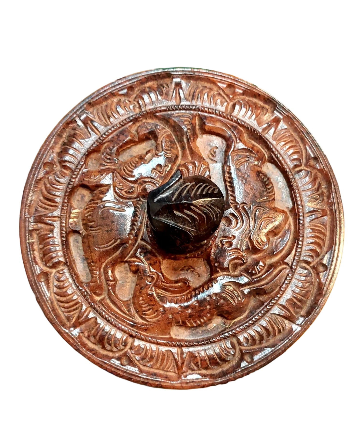 Wooden Rosewood 5 inch hand-carved Box